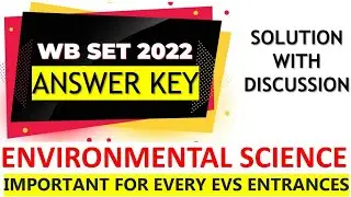 🔴WB SET 2022 Answer Key Environmental Sciences