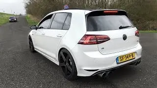 485hp TVS VW GOLF 7R - Launch Control, Pops and Bangs, Epic Accelerations!