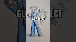 How to Draw Glow Effect #art #drawing
