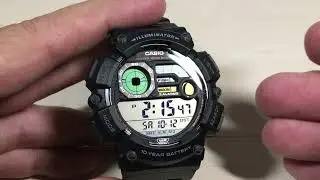 Casio Fishing (WS-1500H-1AV) - How to Change Time Format (12 vs. 24hr)
