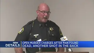 Open murder charges after man found dead, another shot in back