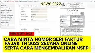 Cara Mendapatkan Nomor Seri Faktur Pajak Online 2022 di enofa terbaru