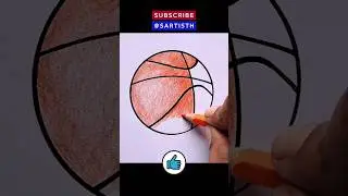 How to Draw a Basketball🏀 Basketball Drawing Easy🏀 #art #drawing #basketball #drawing