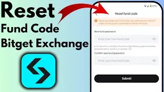 How to Change Fund Code in Bitget Exchange | Reset Fund Code in Bitget