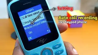 Auto call recording setting in itel keypad mobile || Itel call recording setting