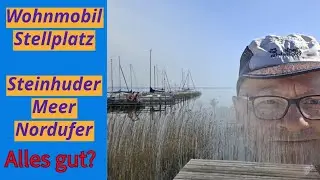#265 Steinhuder Meer, der See bei Hannover. Stellplatz in Mardorf und das nördliche Seeufer hier.