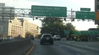 Prospect Expressway to BQE (Exits 24 to 32) eastbound