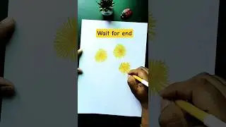 How to Draw Beautiful🌻Sunflower #creativecraftschool #shorts #youtubeshorts #ytshorts #art #drawing