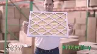 FilterBuy 16x20x1 MERV 11 Pleated AC Furnace Air Filter