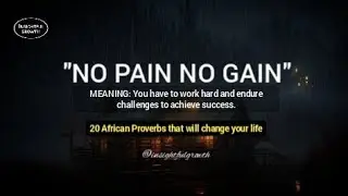 20 African Proverbs That Will Change Your Perspective@Insightful_growth
