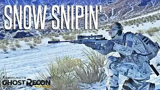 SNOW SNIPER! - Ghost Recon Wildlands MK14 EBR Sniper Operation (Hardest Difficulty)