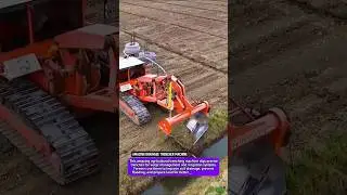 Amazing Drainage Trencher Machine | Powerful Agricultural Ditching Technology. #shorts