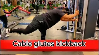 Cable glutes kickback 💪🏼 Training with nilesh fit 💪🏼