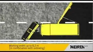 Snow removal with highway snowplow MSPN by Meiren Snow