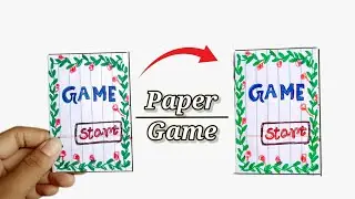 Easy paper 🎮 game | paper game | paper craft game