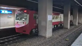 8771次七堵發車開往樹林試運轉E532電力機車頭+十二節PP車廂+E531電力機車頭推拉式PP自強號，4172次樹林開往蘇澳的嗶嗶嗶嗶台灣號彩繪京急二代EMU702+EMU701車王編組阿福號區間車