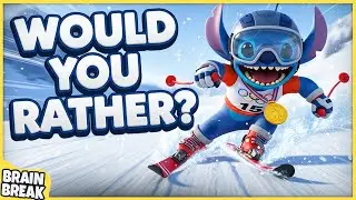 Winter Olympics Would You Rather? Workout | Winter Olympics Brain Breaks For Kids | Go Noodle Move