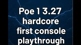 Poe1 - Act 3 part 1 | Lightning conduit ele hard core (PS5)