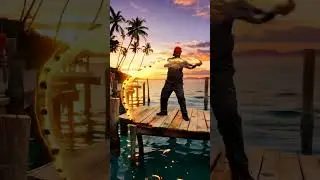 Sunset Fishing Turns Reggae Paradise | Music: Song For The Fisherman by @WreckBayDivers