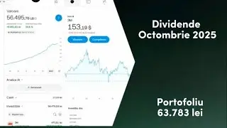 Ce dividende am primit in luna Octombrie 2025 pe Trading 212 ?! Portofoliu: 63.783 lei- 23.12.2025🎬