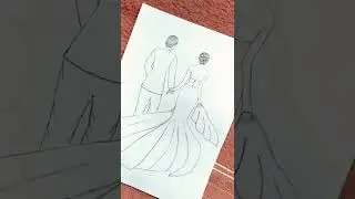 Nice Couple in wedding day 💕#shorts #drawing #beautiful #wedding #special #tiktok