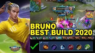 BRUNO mobile legends BEST BUILD (2020) | Emblem set AUTO MVP | Mobile Legends Bang Bang