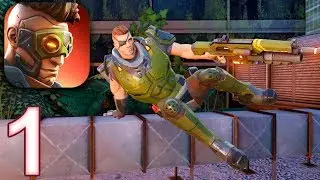 HERO HUNTERS Gameplay Walkthrough Part 1 - The Square District 1 (iOS Android)