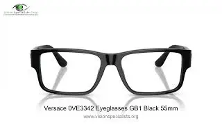 Versace 0VE3342 Eyeglasses GB1 Black 55mm