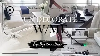 🎄✨ TAKING DOWN CHRISTMAS DECOR + CLEAN WITH ME ✨🧹