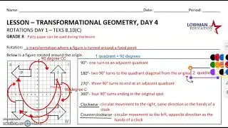 8th U7 Day 4 Rotations Day 1 Part 1