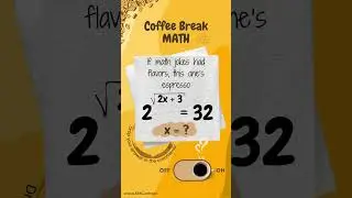Coffee Break Math Puzzle. A square root in the power! #MathPuzzle #SolveForX