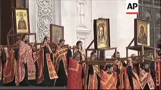 Rally in support of Russian Orthodox Church in punk rock protest