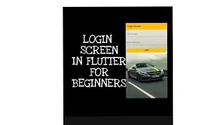 How to Create Login Page In Flutter||Set Background Image||Material Button||For Begineers