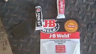 Como reparar un tanque roto de combustible Con  J-B Weld.