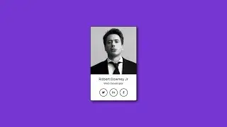User Profile Card Design Using Html Css Only | Profile Page In Html Css | User Profile Html Css