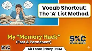One Word Substitution with Tricks | Class 1: Letter A | Air Force & Navy Exam