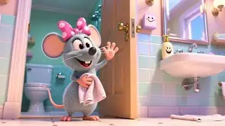 Mia Mouse Washes Hands Right! | Hand Washing Song for Kids | Hygiene Nursery Rhymes for Children