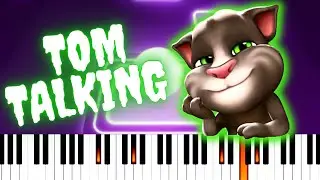 Tom Talking - midi keyboard cover piano (gameplay Beat Tiles)