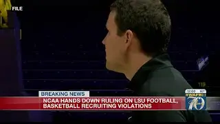NCAA hands down ruling on LSU football, basketball recruiting violations