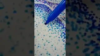 Easy Stippling art (Sunset ) #stipplingart #easydrwaing #shorts #youtubeshorts #youtubepartner
