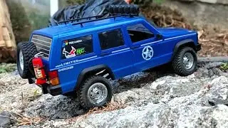 RC Jeep Cherokee MN78 overland offroad trailing