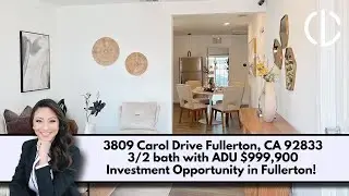 3809 Carol Dr Fullerton CA 92833 Fullerton Single Level Homes with ADU Fullerton Real Estate