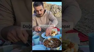 doğa ile i&ccedil; i&ccedil;e kampta yemek yemenin zevki #kamp #doğa