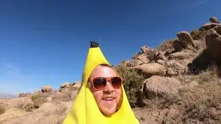 BANANAMAN explores TOMS THUMB! Hiking/climbing desert trail near Phoenix, Arizona!