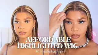 AFFORDABLE HIGHLIGHTED BOB WIG FT TINASHE HAIR
