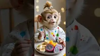 AI monkey 🐒 cute baby video ❤️🐒👍🏻