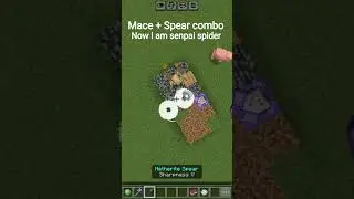 Mece + Spear combo in mobile pe #Minecraft