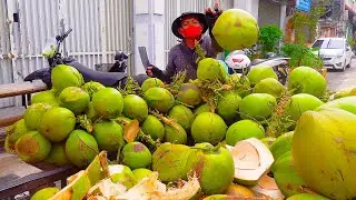 Awesome ! Amazing Coconut Cutting Skills Collection | Cambodian Street Food
