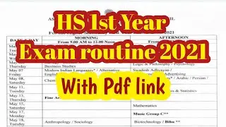 HS 1st Year Exam routine 2021 | AHSEC | You can learn