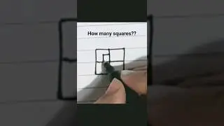 How many squares?😎#puzzle #game #shorts